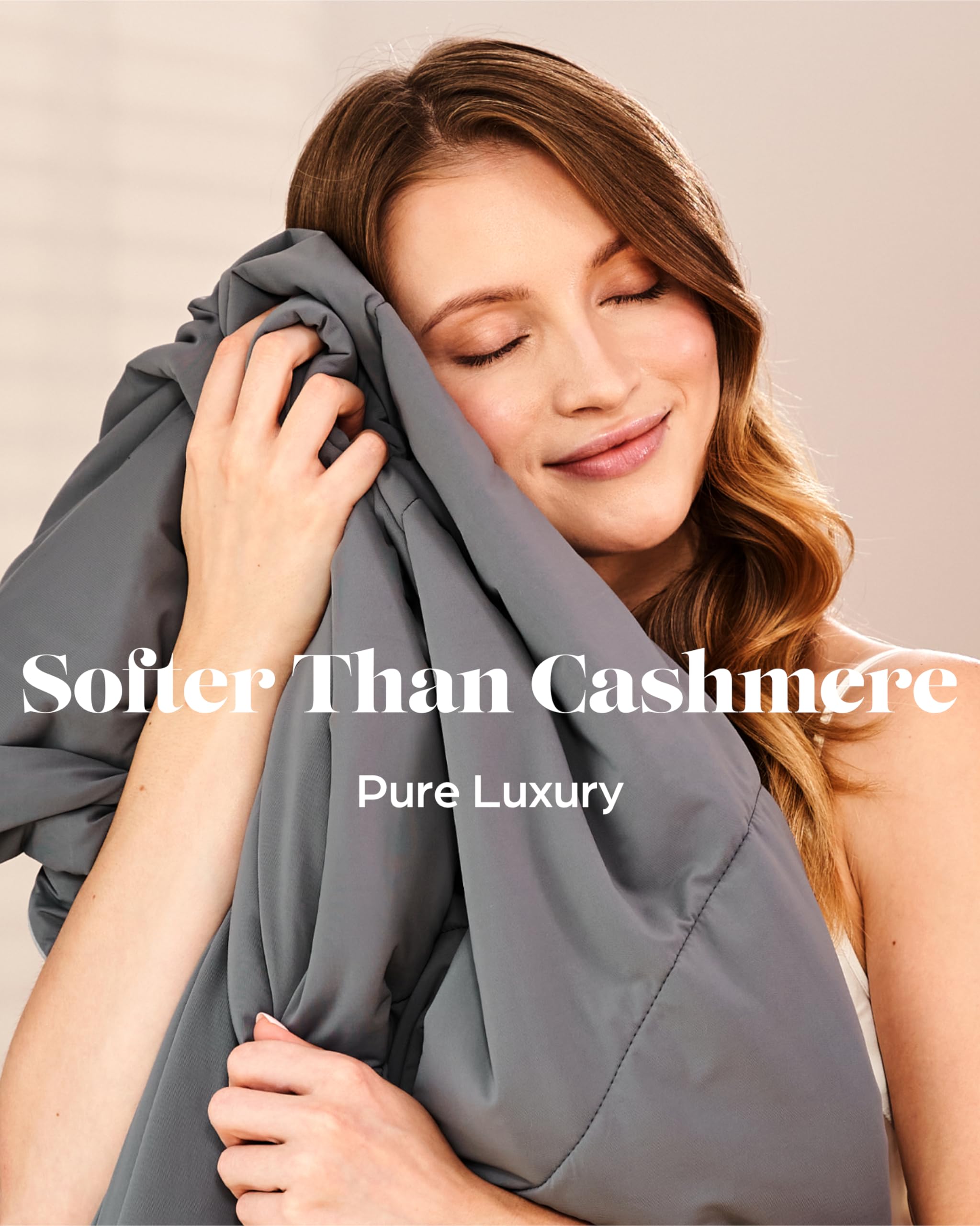 Lavish Comforts® Cooling Comforter King Size ?Premium Soft Breathable Summer Cooling Blanket for Hot Sleepers ?All Season Comforter ?106