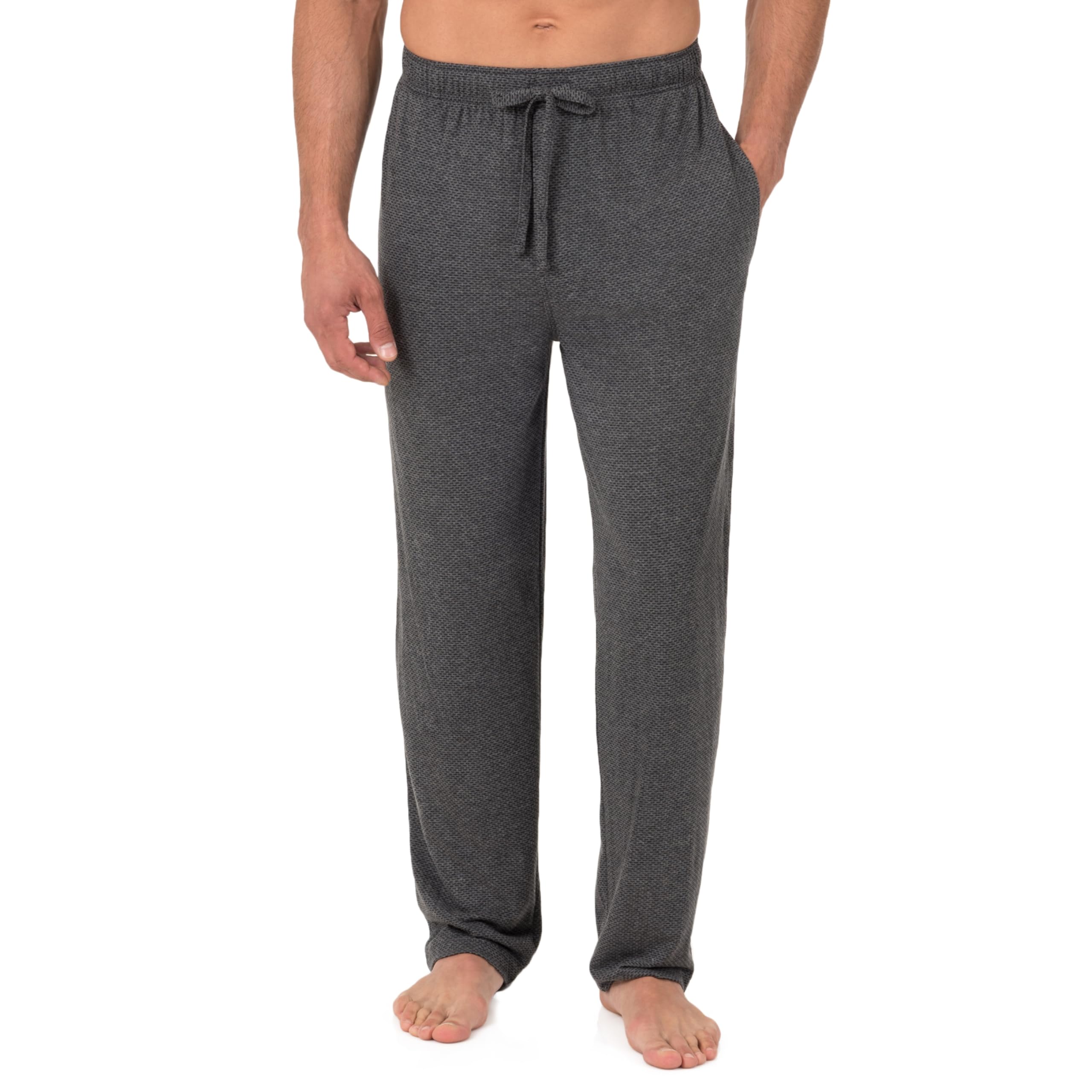 Fruit of the Loom Mens Breathable Jersey Sleep Pant, Grey Heather, XXL