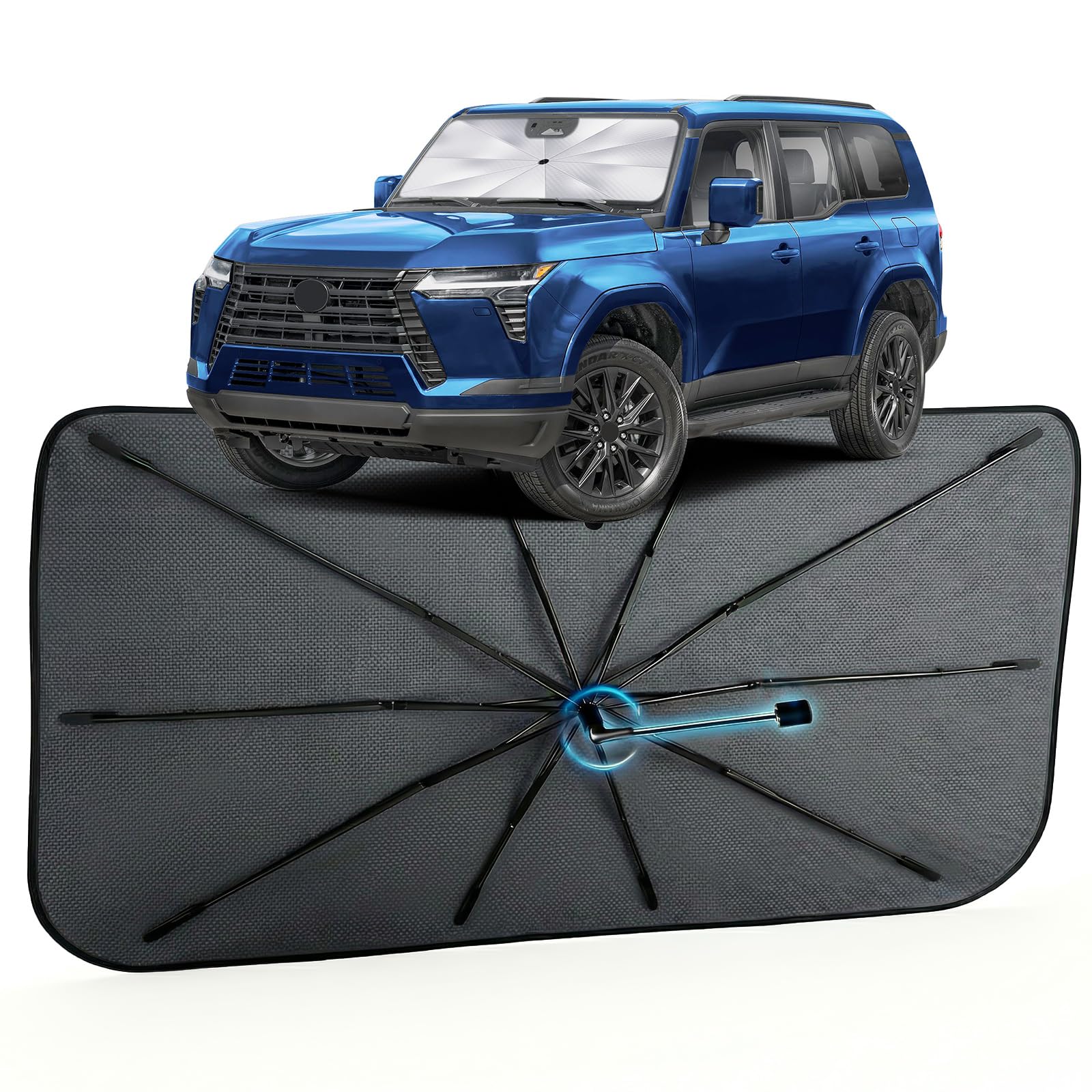 Car Windshield Sun Shade Umbrella for Lexus GX 2024-2026, 1:1 Fit Sunshade