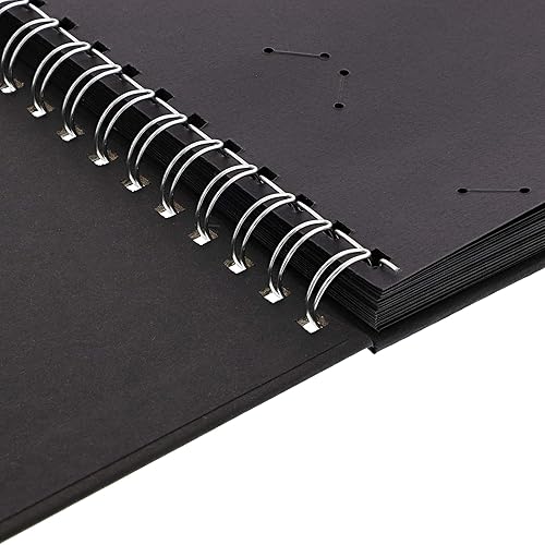 Miniatura 9 de Paper Junkie Calendario de álbum (8.25 x 5.5 pulgadas, papel kraft negro, paquete de 2)