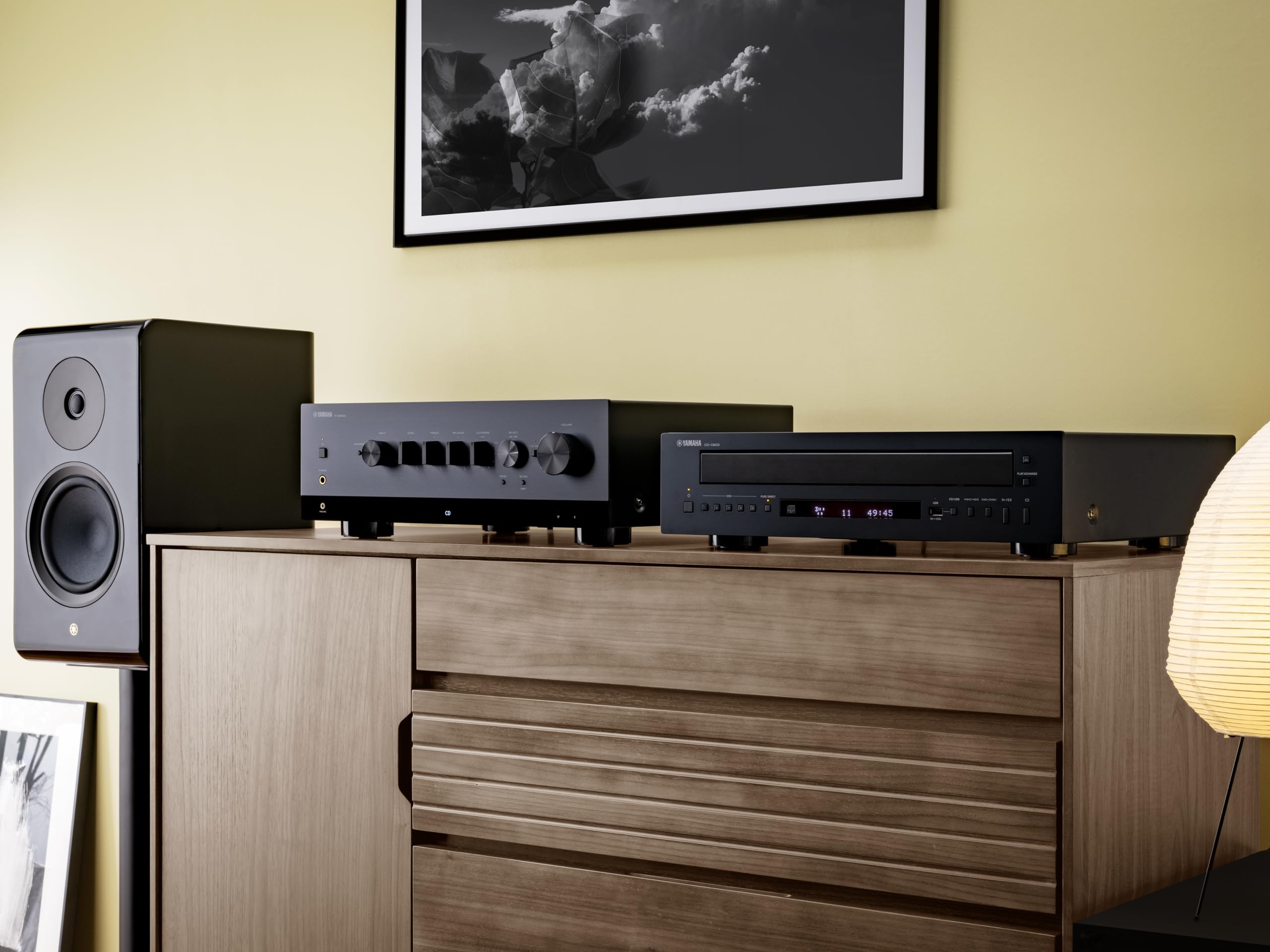 Yamaha CD-C603 Reproductor de CD, con Bandeja para 5 CD, Compatible con Varios formatos, Puerto USB Frontal para reproducción Digital y Mando a Distancia, en Negro