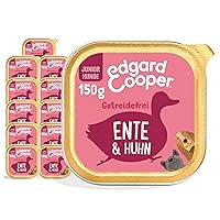 Edgard & Cooper cibo umido per cuccioli (anatra e pollo, 150 g x 11)
