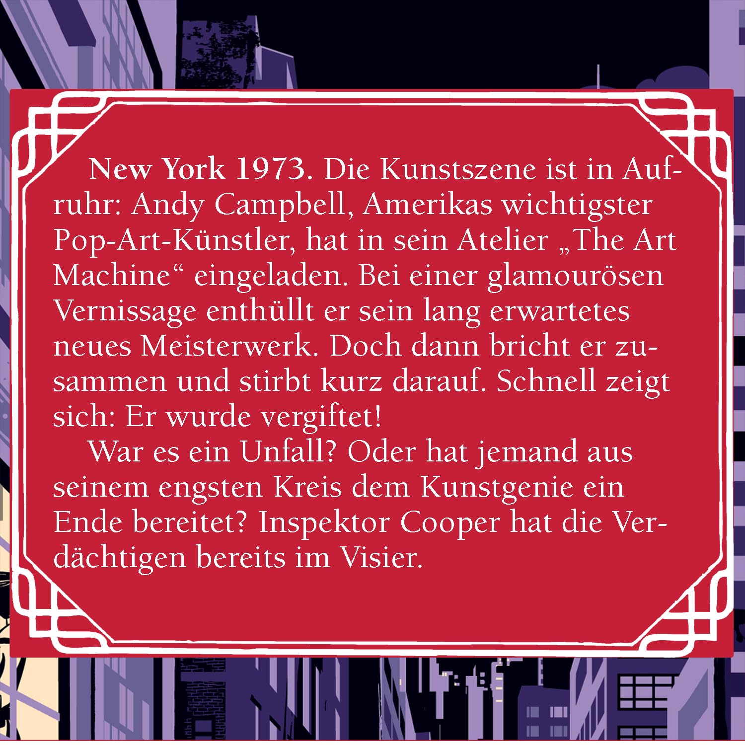 Blaubart Mörderische Dinnerparty Nr. 15 – Mord in Manhattan - Krimidinner für zuhause 4 bis 6 Personen - spannendes Krimi Dinner Spiel - Krimispiel für Erwachsene