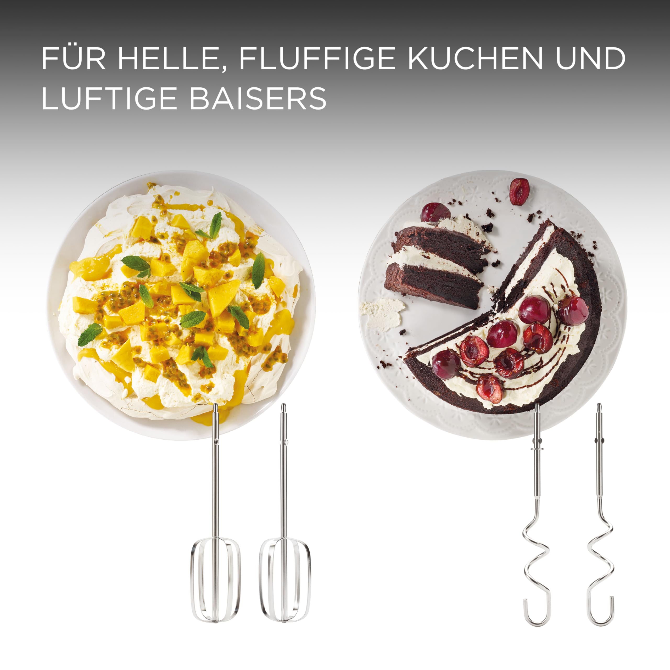 Kenwood Chefette HMP54.000SI - Handmixer und Küchenmaschine in einem, 3,5 l Edelstahl-Schüssel, variable Geschwindigkeit + Pulse-Funktion, 650 Watt, Silber