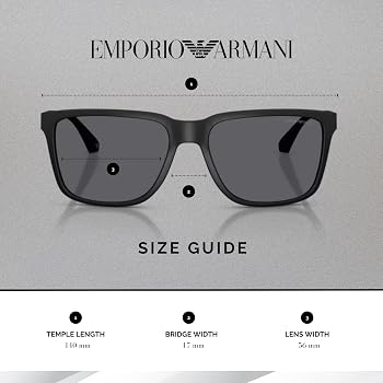 Amazon.com: Emporio Armani EA4047 506381 56M Black Rubber/Grey