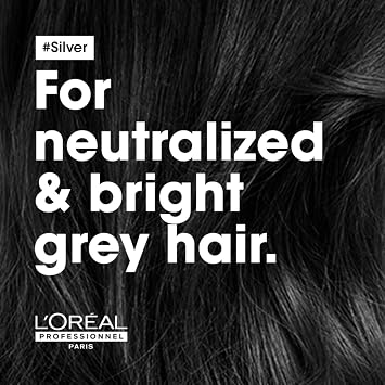 L'Oréal Professionnel Paris Serie Expert Silver Color Balancing Purple Shampoo for Very Light Yellow, Gray and White Hair 300 ml