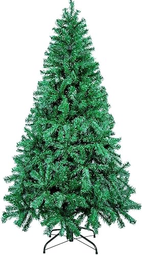 Miniatura 1 de AGM Árbol de Navidad artificial de 5 pies, pino artificial con 450 ramas, soporte de metal, árbol de Navidad de 5 pies de alto para decoración