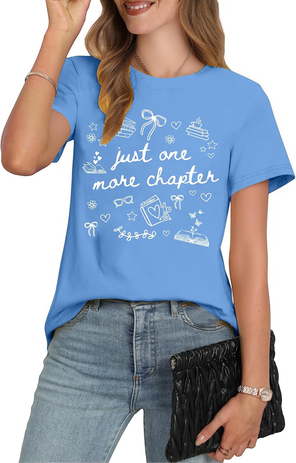 Book Shirt for Women Reading Teacher Shirts Book Lover Tshirt Cute Bookworm Womens T Shirt Teacher Short Sleeve Tops - Image 2