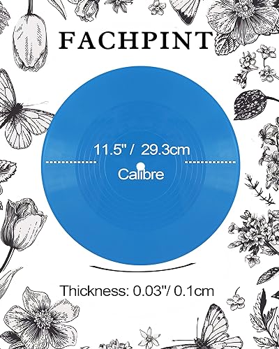 Miniatura 5 de FACHPINT 6 discos azules para decoración estética de pared, discos de vinilo de 12 pulgadas, discos de vinilo en blanco para graffiti, accesorios de