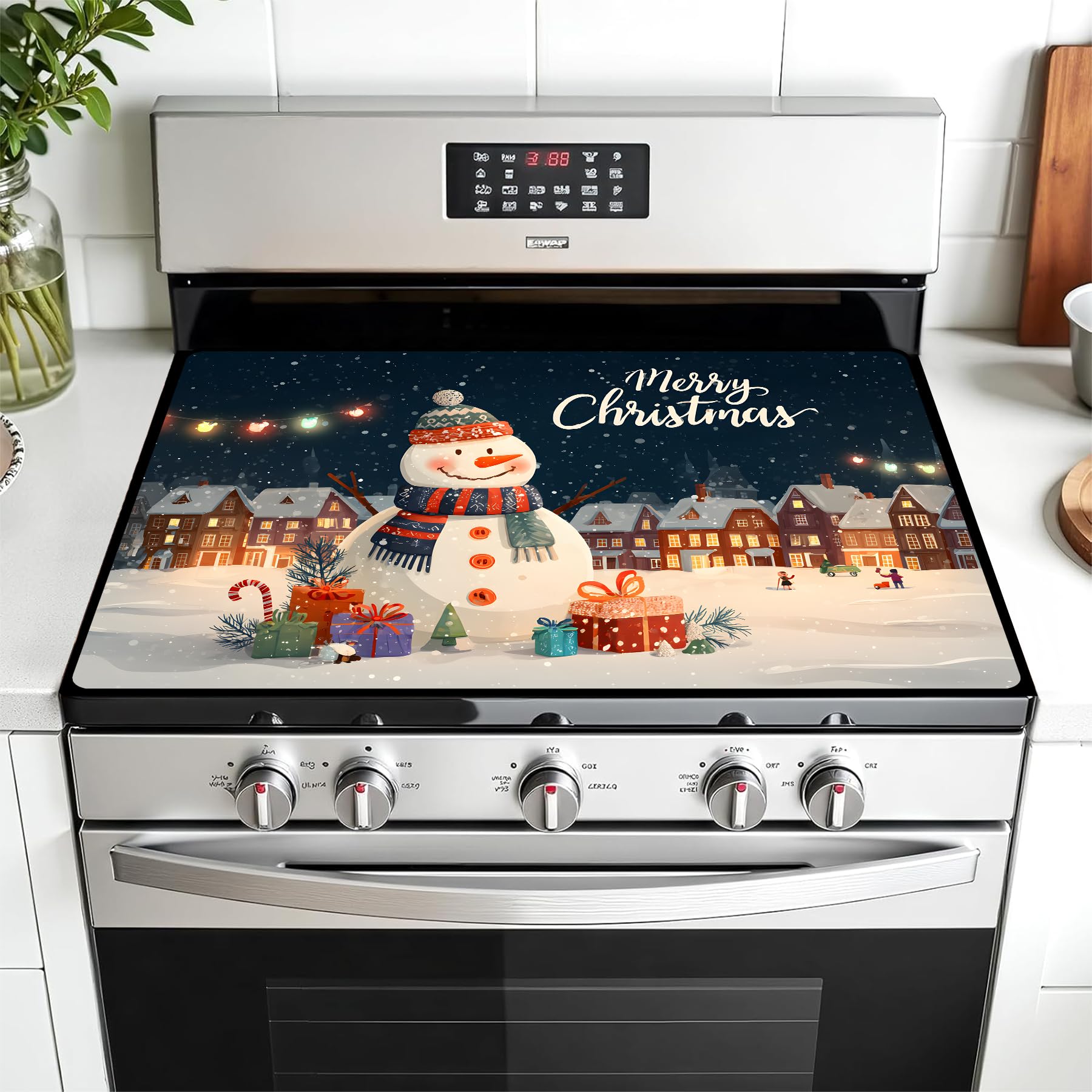 Stove Top Cover for Electric Stove, Glass Cooktop Mat, 28 x 20 Inch