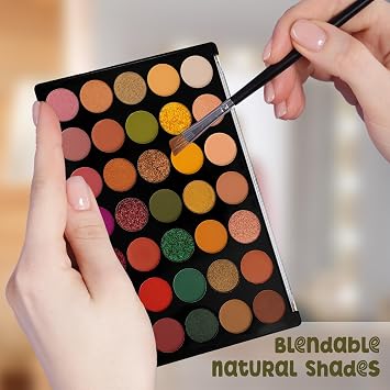 Profusion Cosmetics 35 Shade Multi Finish Marigold Eyeshadow Palette, Raise Your Beauty Routine and Vibrant Day to Night Looks With Blendable, Buildable Formulas