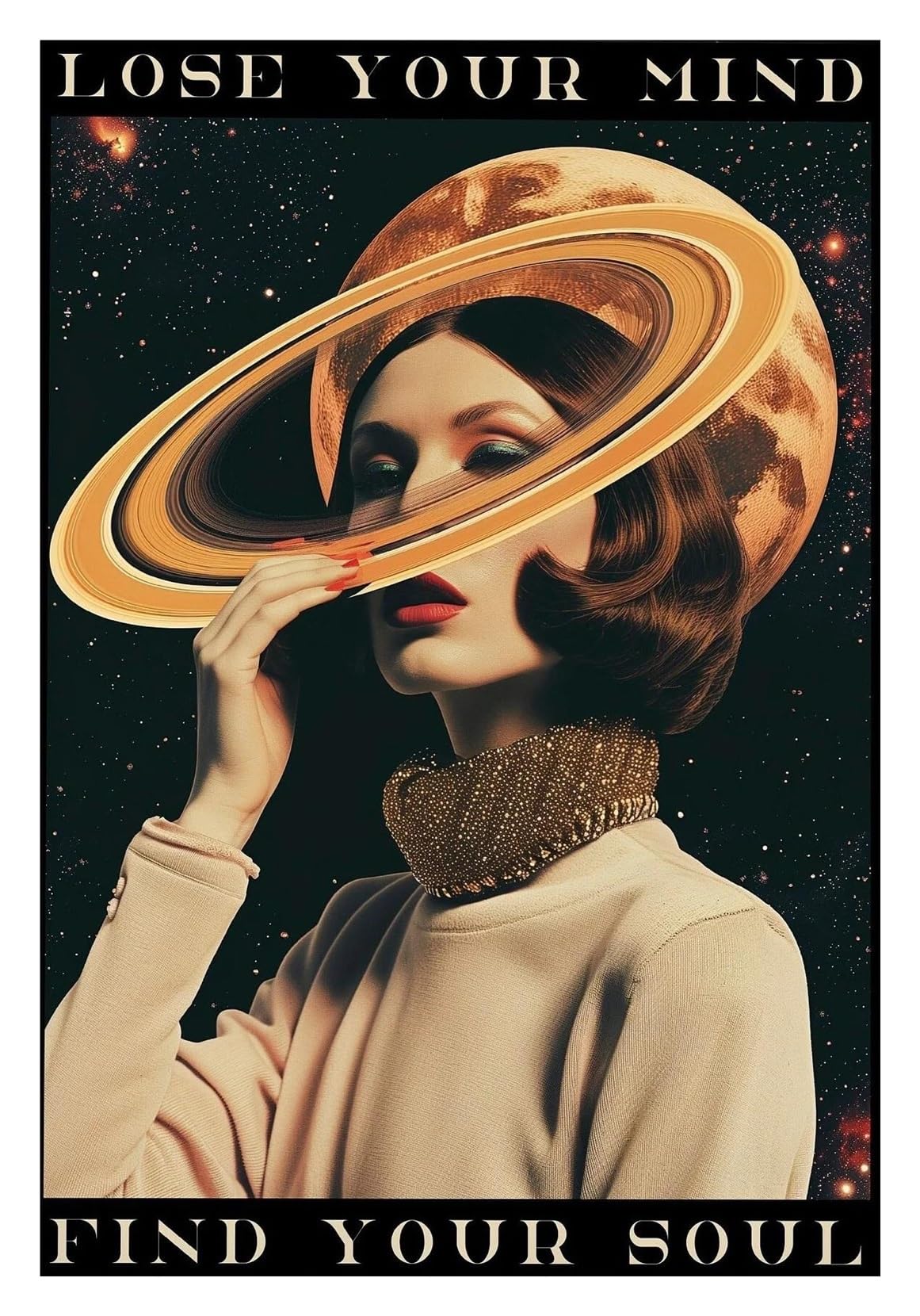 Affiche science-fiction vintage 40x60cm pour décoration murale de salon