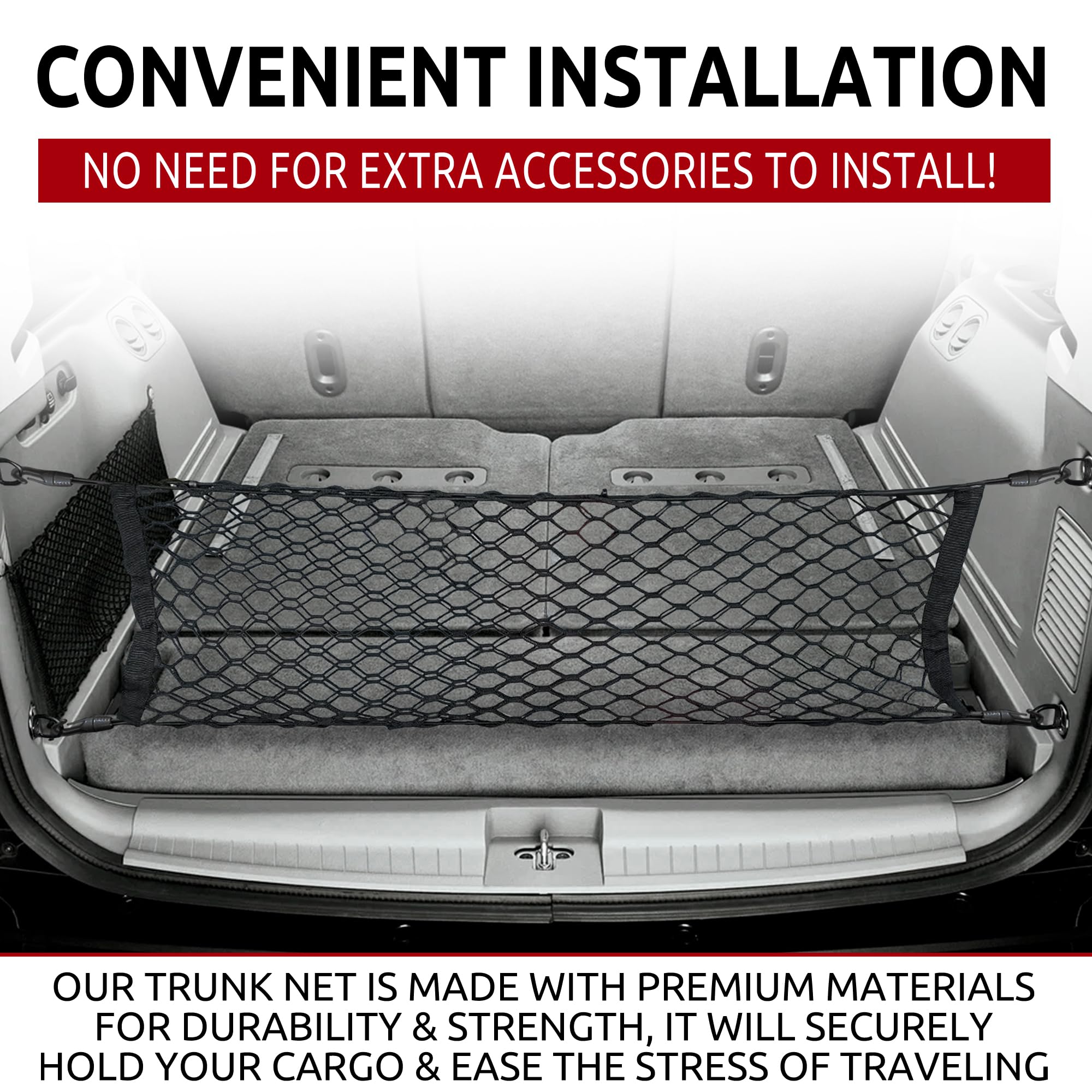 Envelope Style Trunk Cargo Net for Jeep Commander 2006 2007 2008 2009 2010