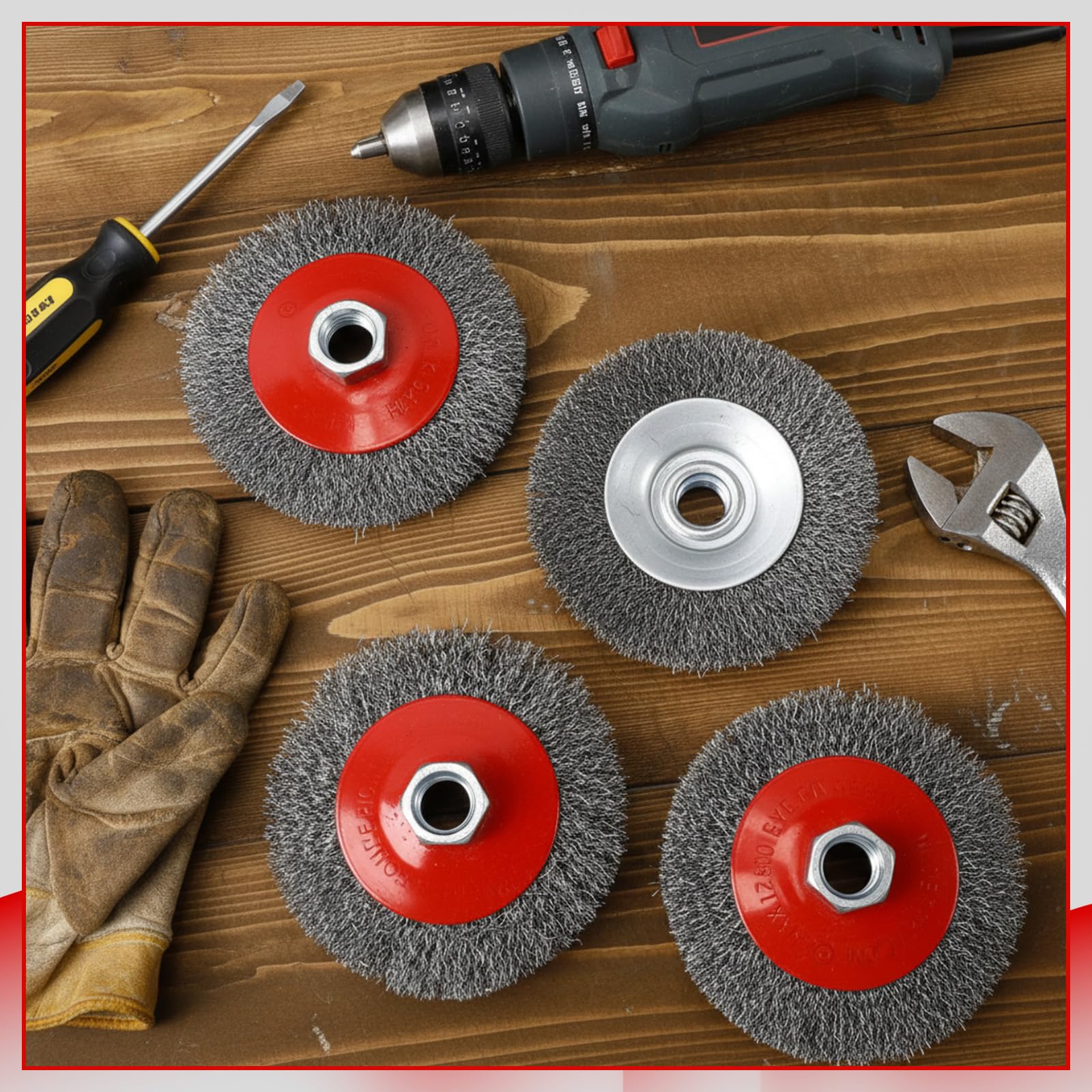 Bokon Wire Wheel - Rust Removal & Paint Stripping -4 Bokon Wire Wheel - Rust Removal & Paint Stripping -4