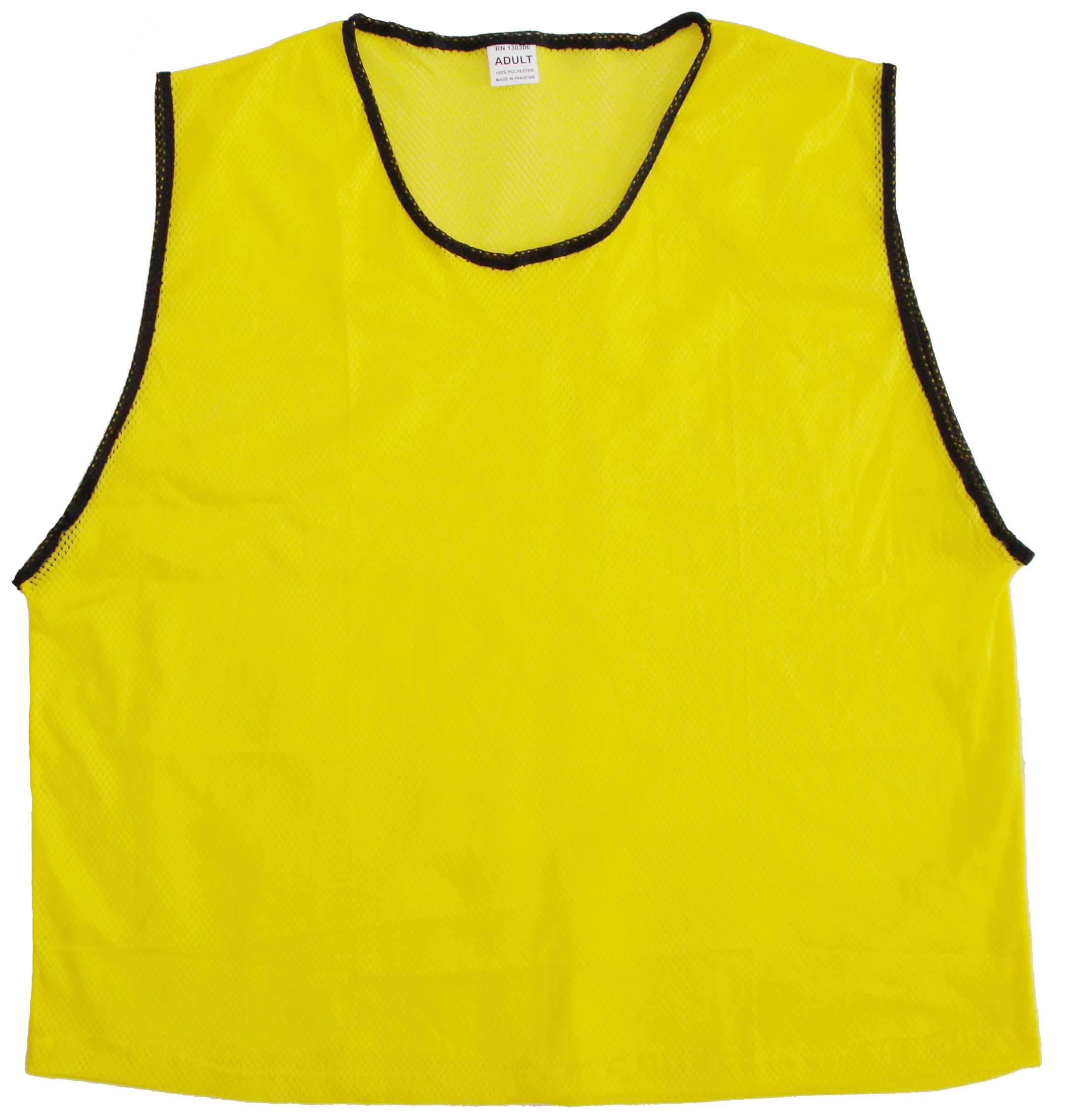 Orono Sports High Visibility Mesh Training/Scrimmage Vest for Soccer, Football, Basketball Sizes - Child, Youth, Adult (Set of 6)