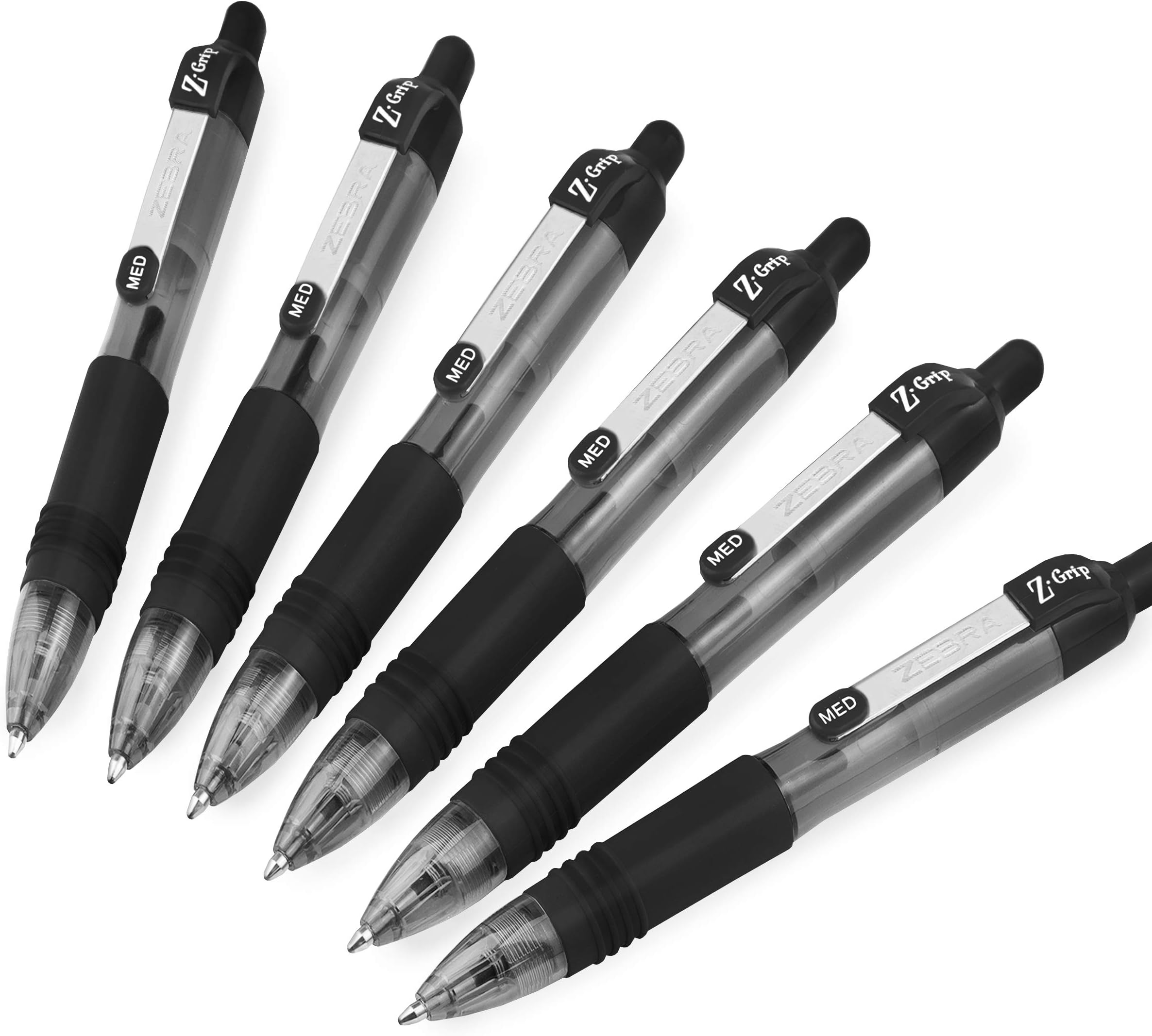 Zebra ZGrip Smooth Mini Retractable Ballpoint Pens 1.0mm Black Pack of 6 Amazon.co.uk