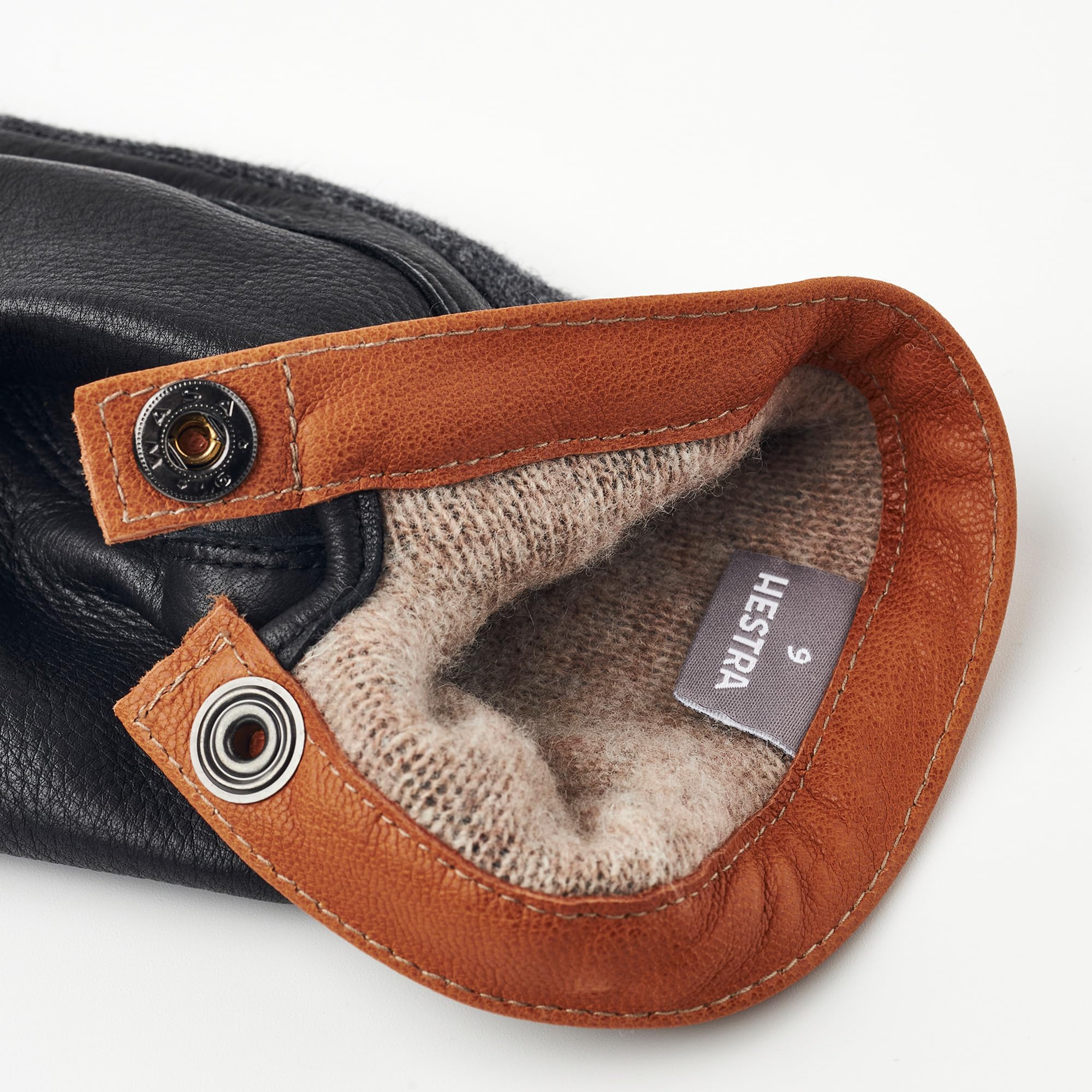Hestra Rękawiczki Deerskin Wool TricotMężczyźni - meskie skórzane Z podszewką jesień-zima Zima
