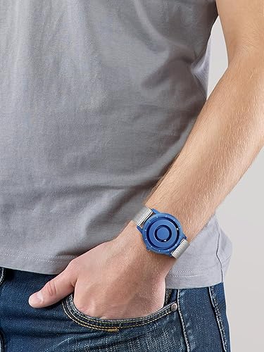 Miniatura 2 de EUTOUR Reloj analógico de cuentas magnéticas, correa de acero inoxidable y diseño único de puntero, relojes magnéticos unisex, reloj magnético súper