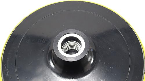 Miniatura 6 de Elitexion 6 inches Backing Plate for Polishing Buffering Soft Wool with Hook and Loop Pad - 5/8 inch TPI Spindle