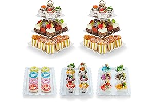 Exquisite White Dessert Trays for Enchanting Display