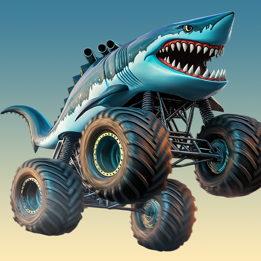 Monstertruck-Rennspiele für Kinder - Lustige Autospiele & Rennen für Kinder