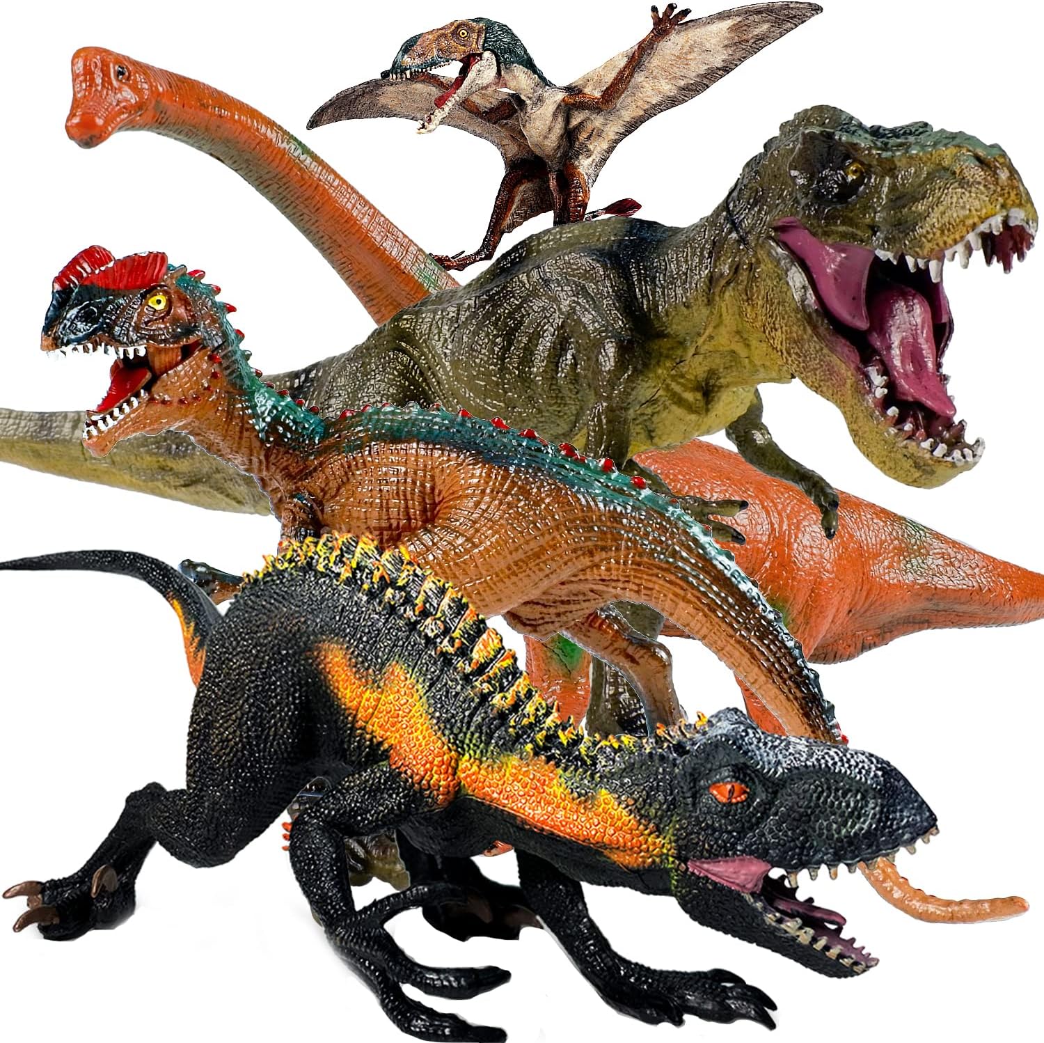 Juego de juguetes de dinosaurio gigante, juego de dinosaurio grande realista para niños, regalos de fiesta de niñas, regalos de cumpleaños