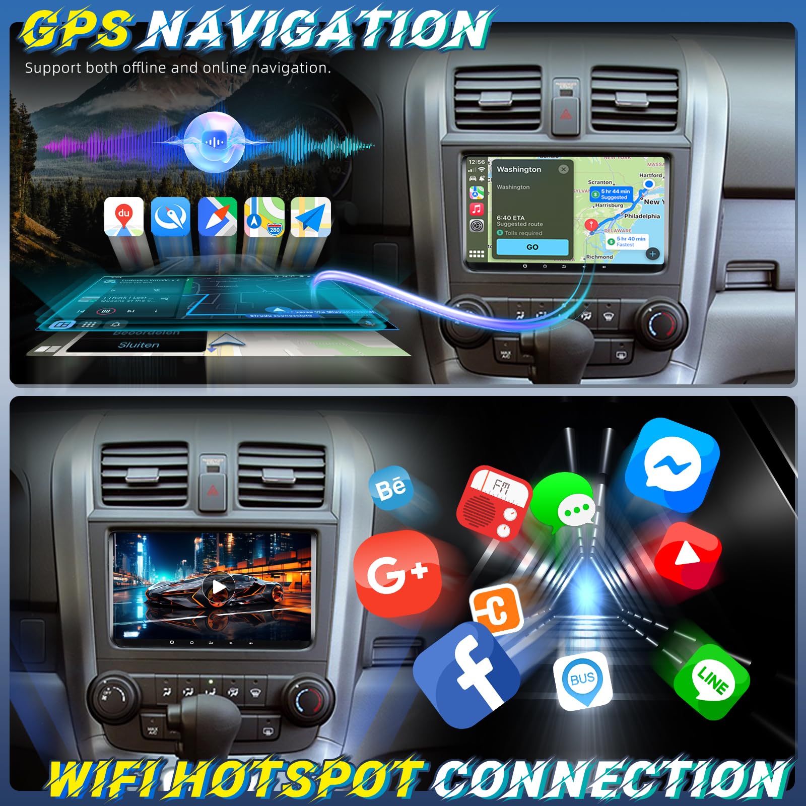 Radio de Coche para VW Volkswagen Jetta Passat Seat Golf Tiguan Skoda Polo