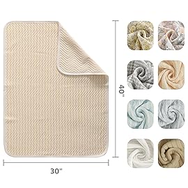 NTBAY Jersey Cotton Quilted Toddler Blanket, Breathable and Warm for Boys and Girls Baby Blanket, 30x40 Inches, Yellow