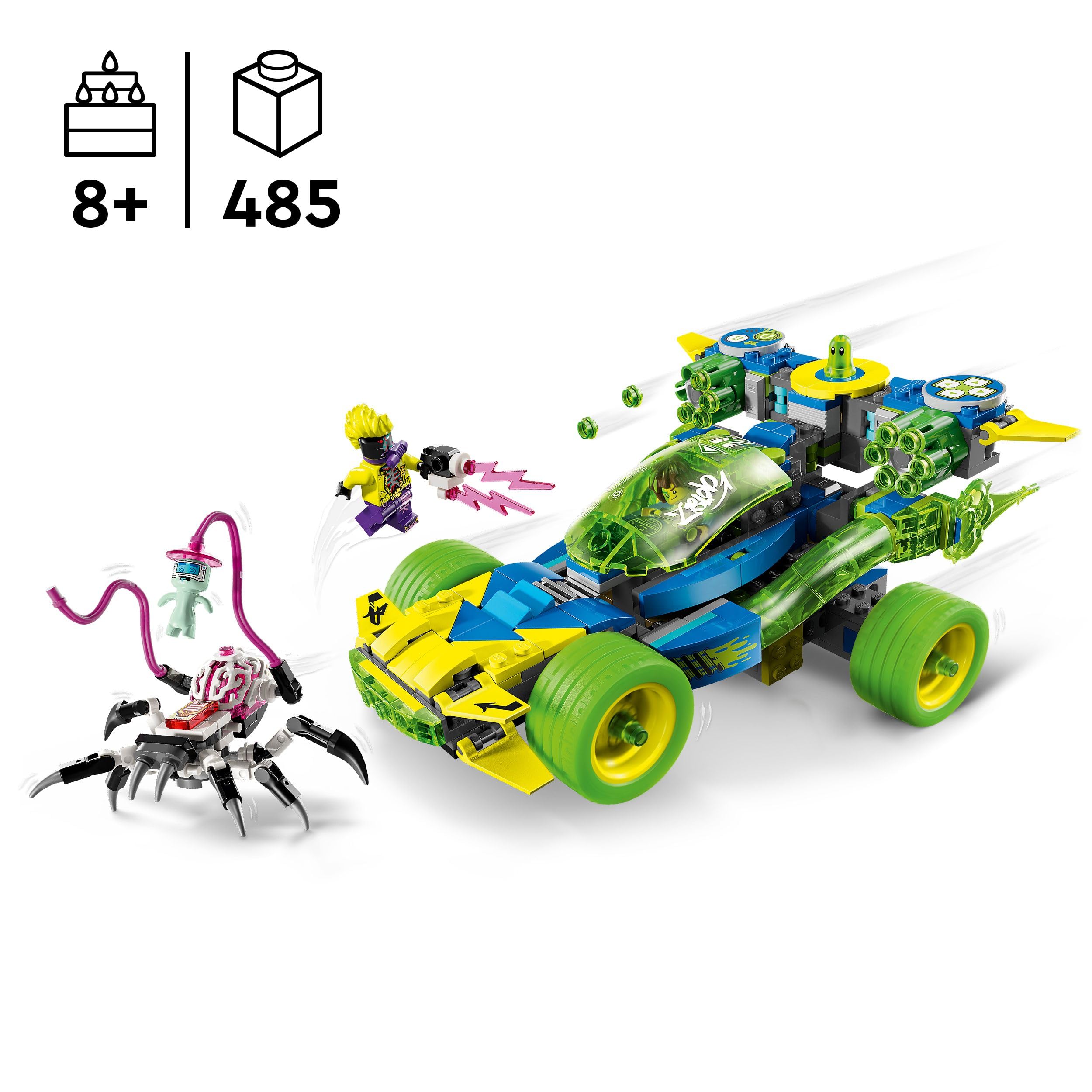 LEGO DREAMZzz 2in1 Mateo and the Z-Blob Action Race Car to Motorbike Toy, Vehicle Set for 8 Plus Year Old Boys & Girls - Image 2