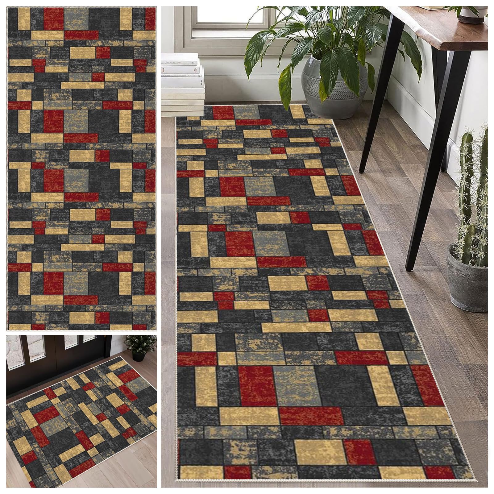 Tappeto Passatoia Cucina Antiscivolo Tappeti per Corridoio Tappeti Runner Ingresso Tappeto Runner Cucina 80 x 140 cm per Corridoio Ufficio Salotto Camera da Letto Entrata Casa Cucina Ingresso