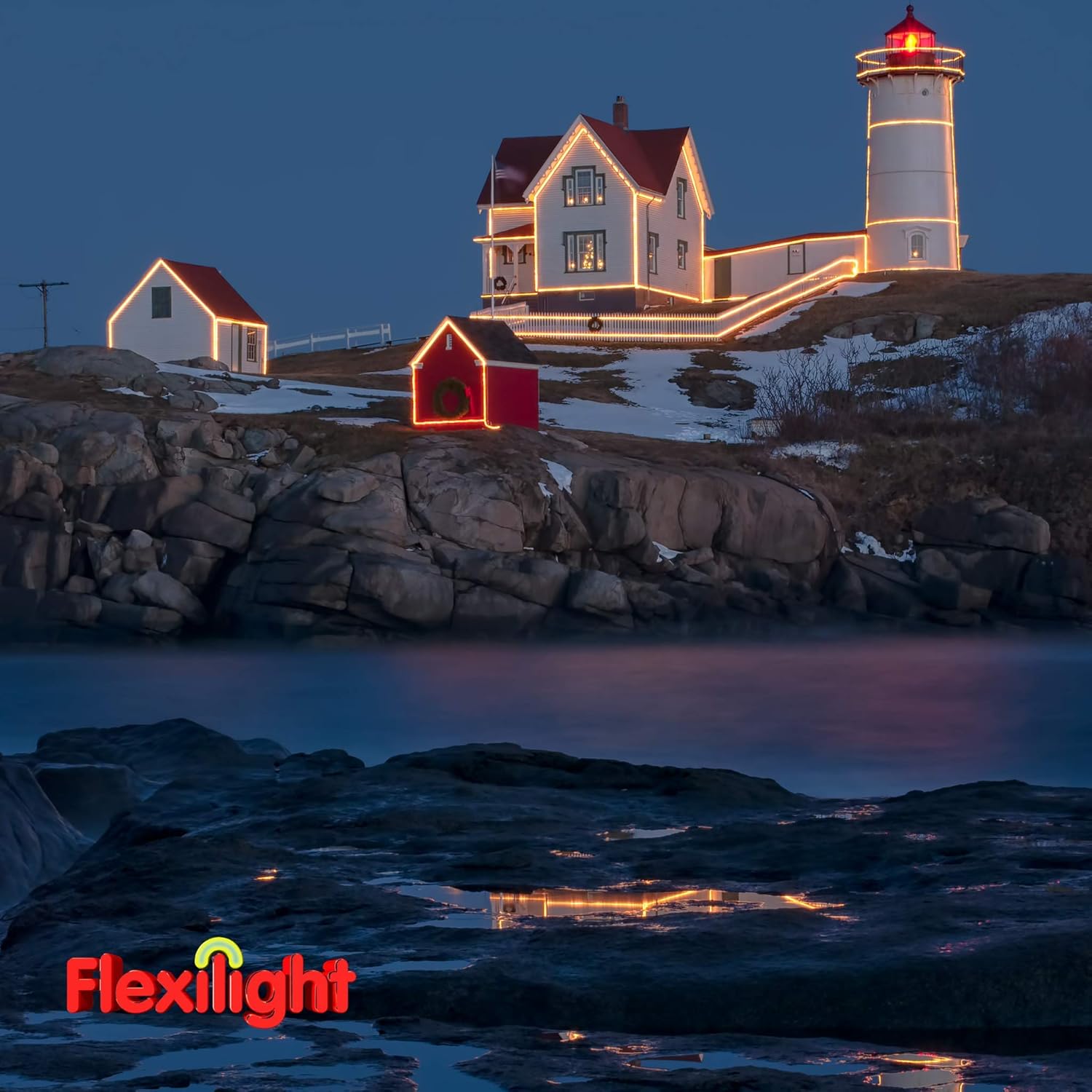 Incandescent Rope Light 120V 150Ft 1/2” 13mm - Warm White - Indoor/Outdoor Use -Flexible and Durable - Easy to Install - Home Decoration Christmas Party Garden (Clear)