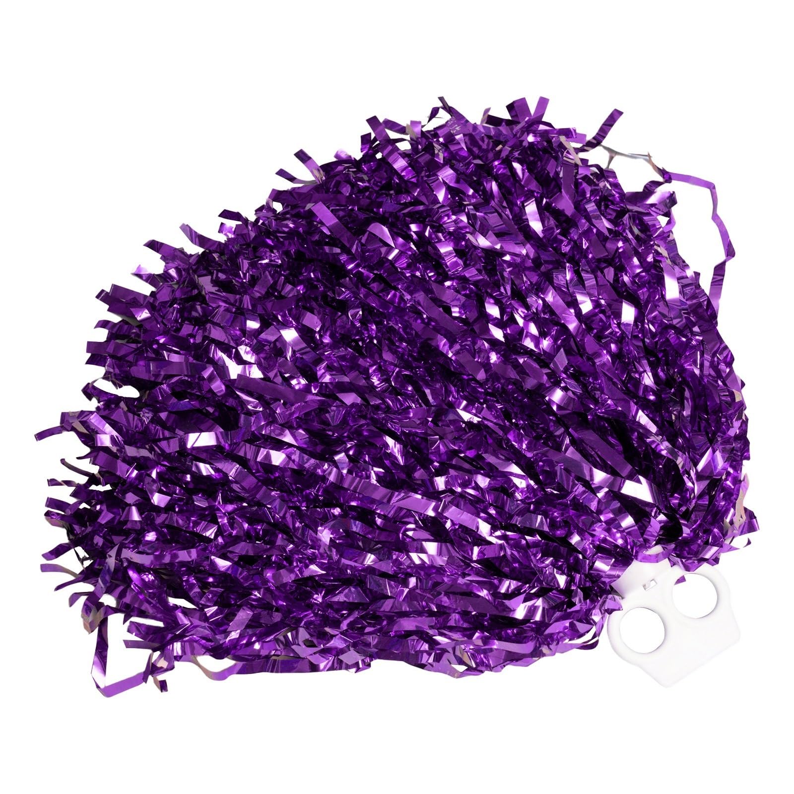 ZWCSHUU Cheerleader Pom Poms 2Pcs Cheerleading Pom Poms Hand Cheerleader Pompoms For Sport(Purple)