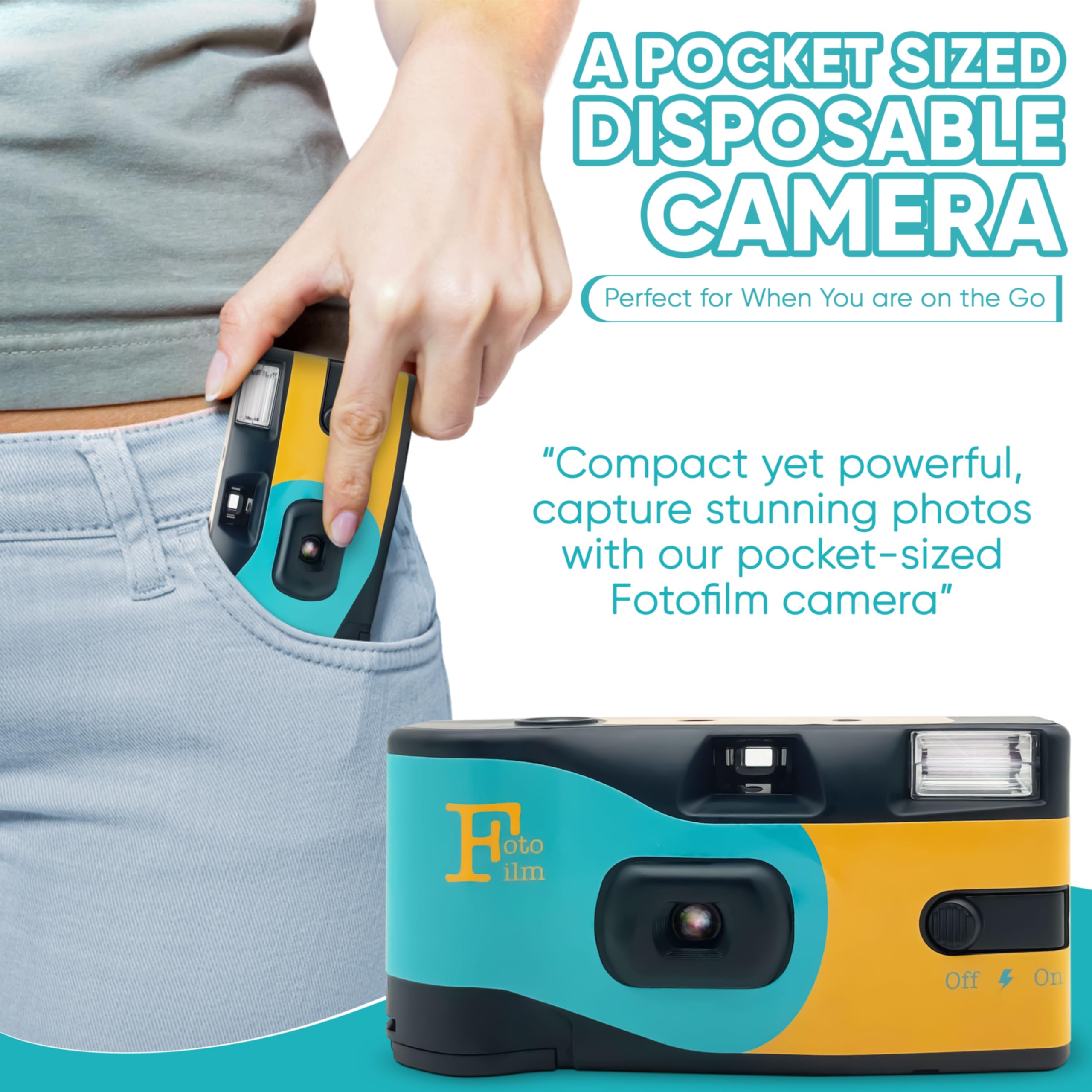 Fotofilm Pro - Pellicola usa e getta per fotocamera, ISO 400, 27 esposizioni, confezione multipla da 8