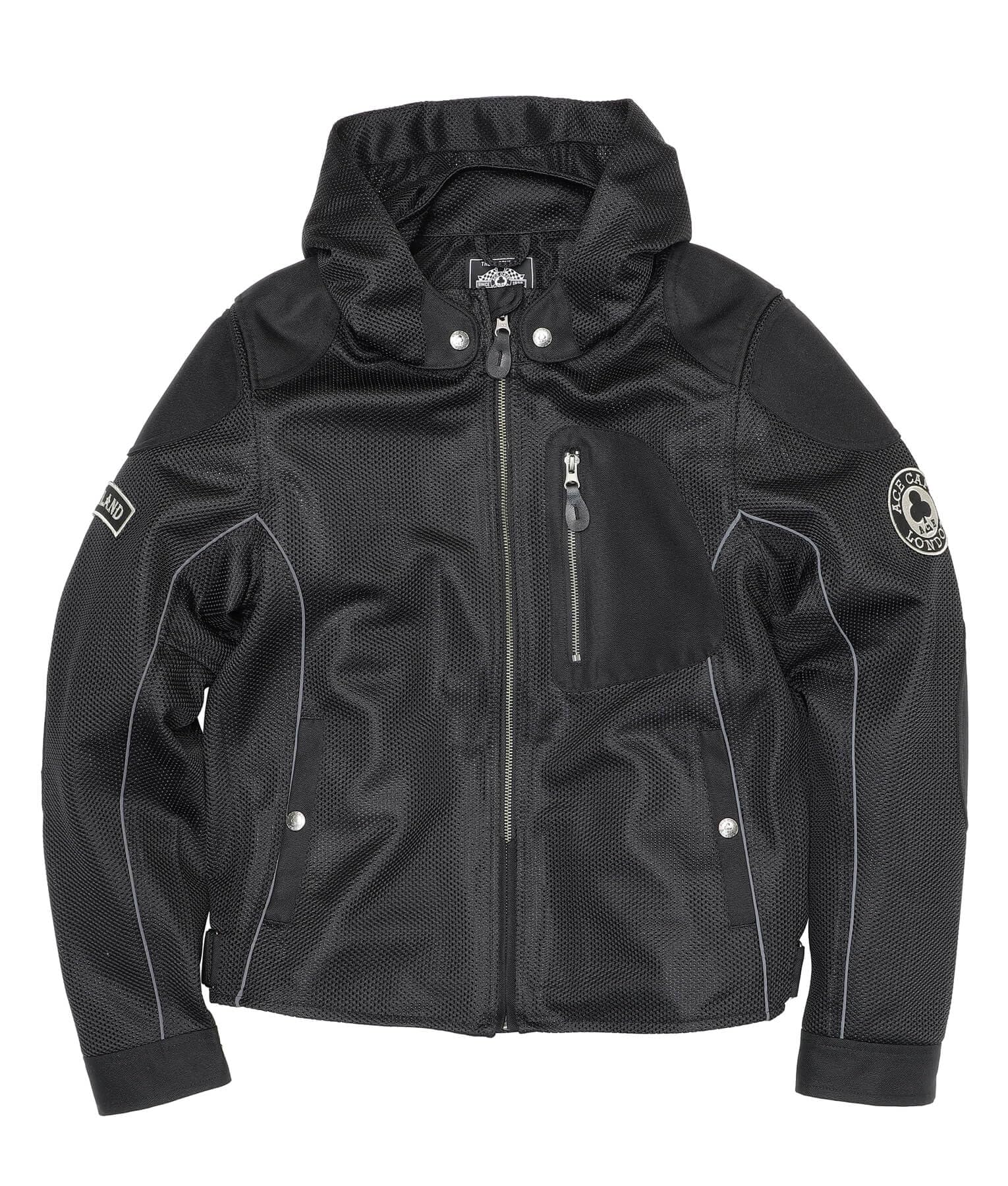 ACE CAFE LONDON メッシュジャケット ACE CAFE LONDON エースカフェロンドン ライダース パデッド