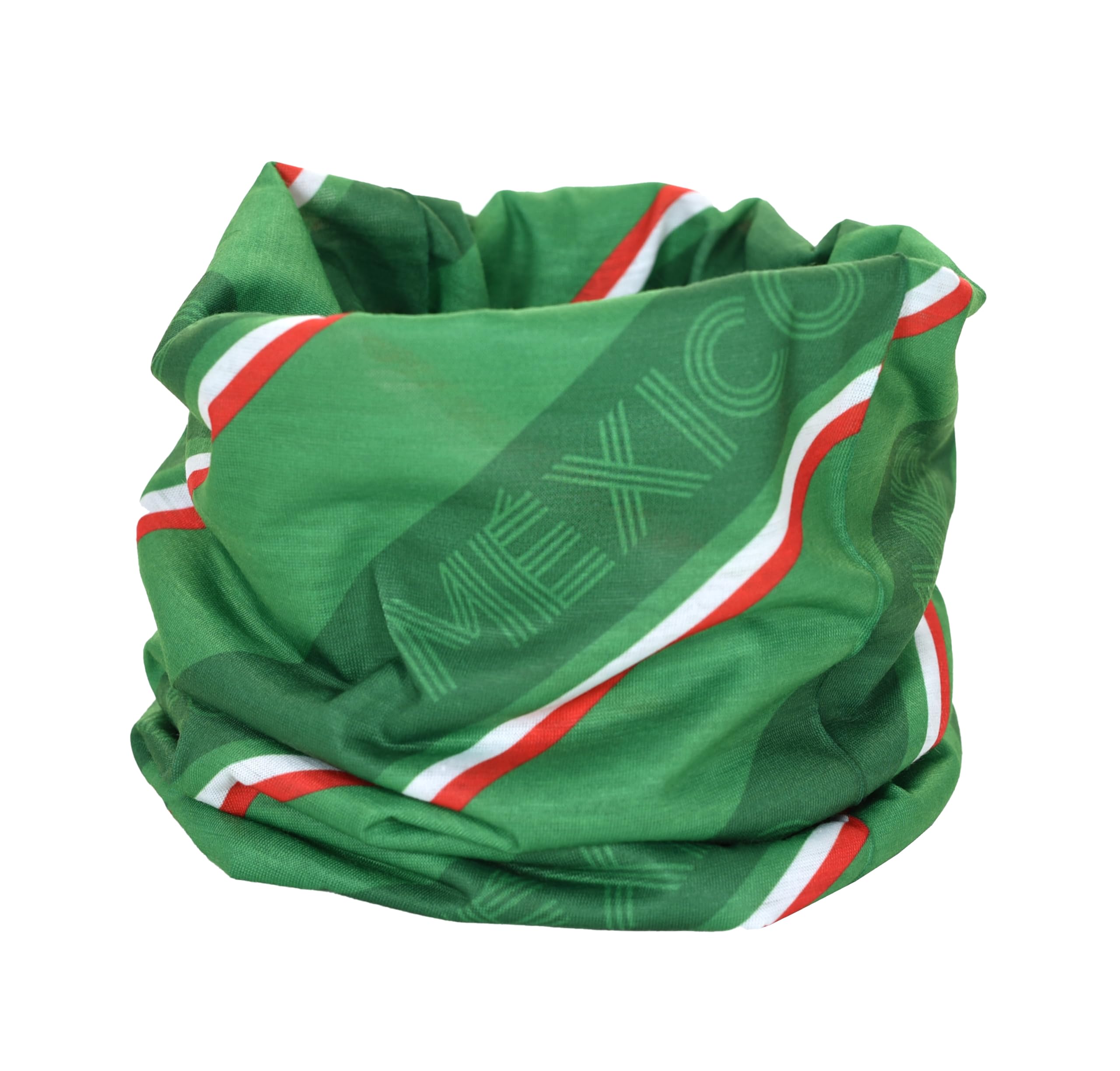 Euroscarves Unisex Mexico Neck Gaiter Tube Scarf (Bandana Balaclava Ski Mask Headband), Fits All