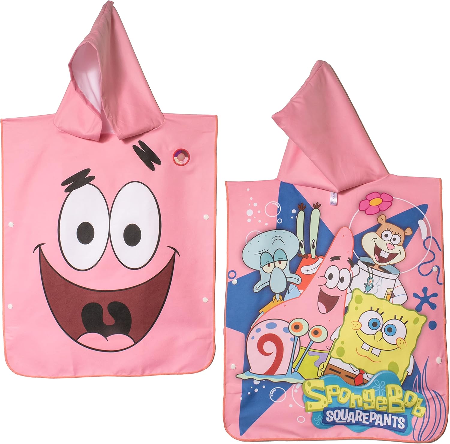 MinxNY Patrick SpongeBob Childrens Hooded Beach Towels
