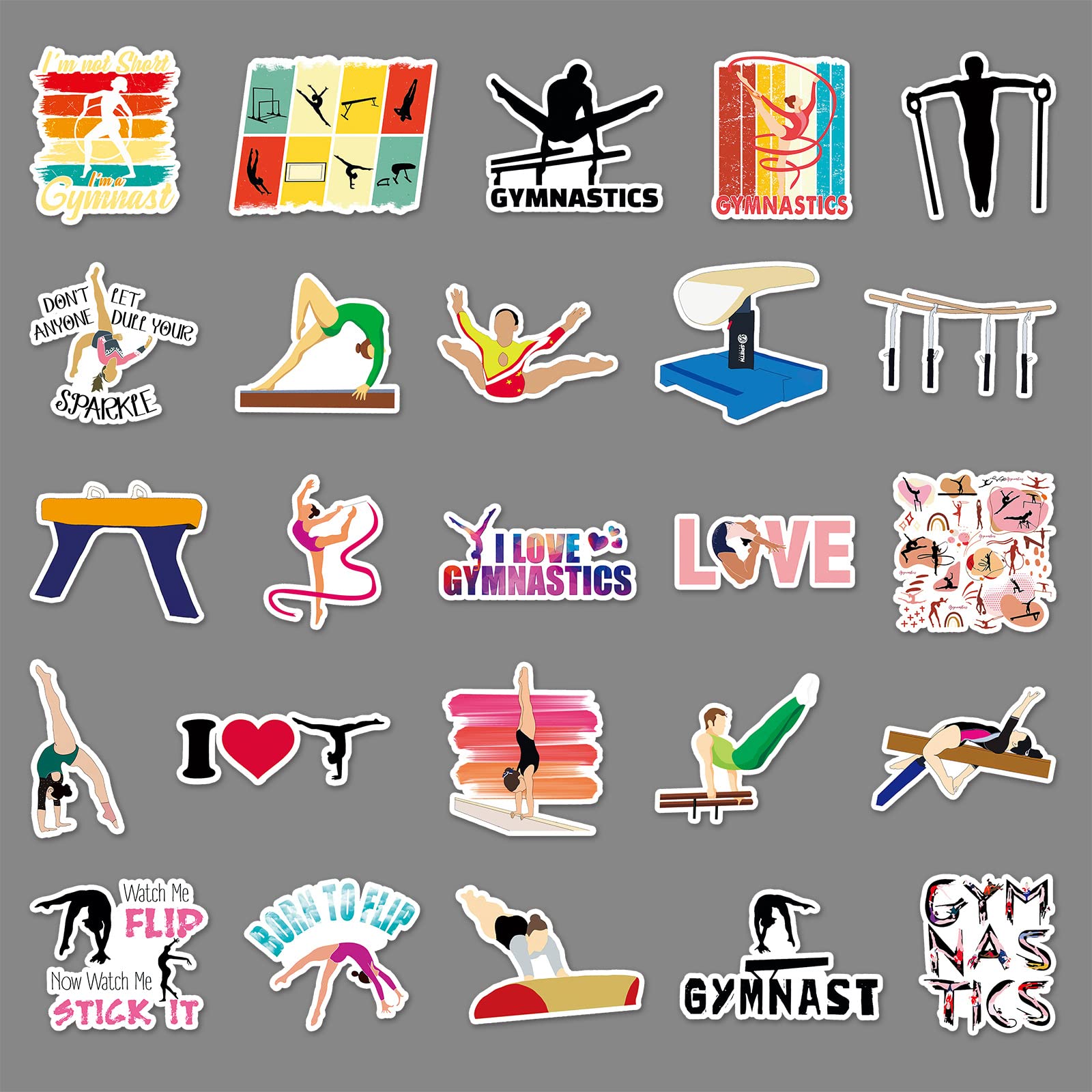50 Adesivi Stampa Leopardata – Mix Variopinto Per Laptop, Skateboard, Bottiglie, Valigie – Regalo Per Ragazzi E Ragazze