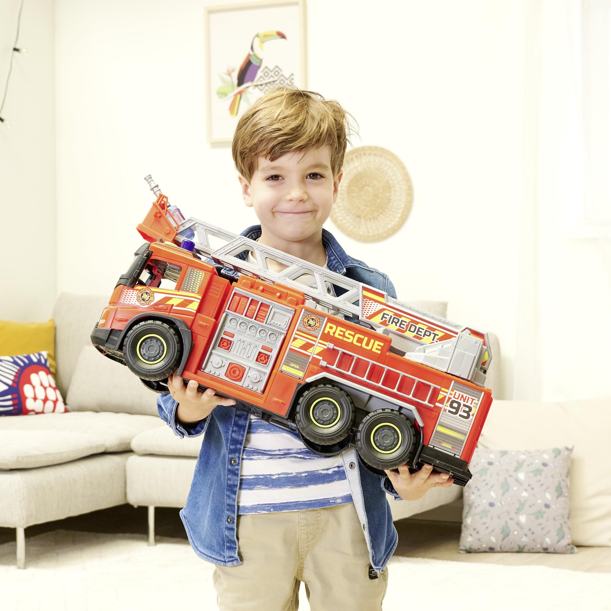 Dickie Toys - Unimog U530 Fire Rescue (50 Cm) - Grande Camion Dei