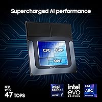 Vista 2 de Samsung PC Galaxy Book5 Pro 360 Copilot+ de 16 pulgadas, portátil empresarial AI, Windows 11 Pro, procesador Intel Core Ultra 7 258V, pantalla