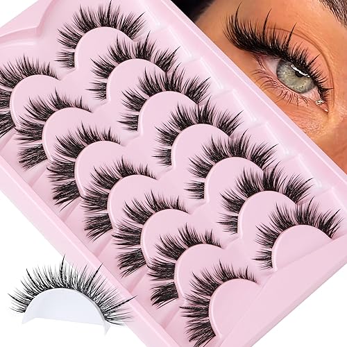 Miniatura 8 de Extensiones de pestañas naturales en racimo pestañas postizas de aspecto natural pestañas individuales tiras 3D extensiones de pestañas para