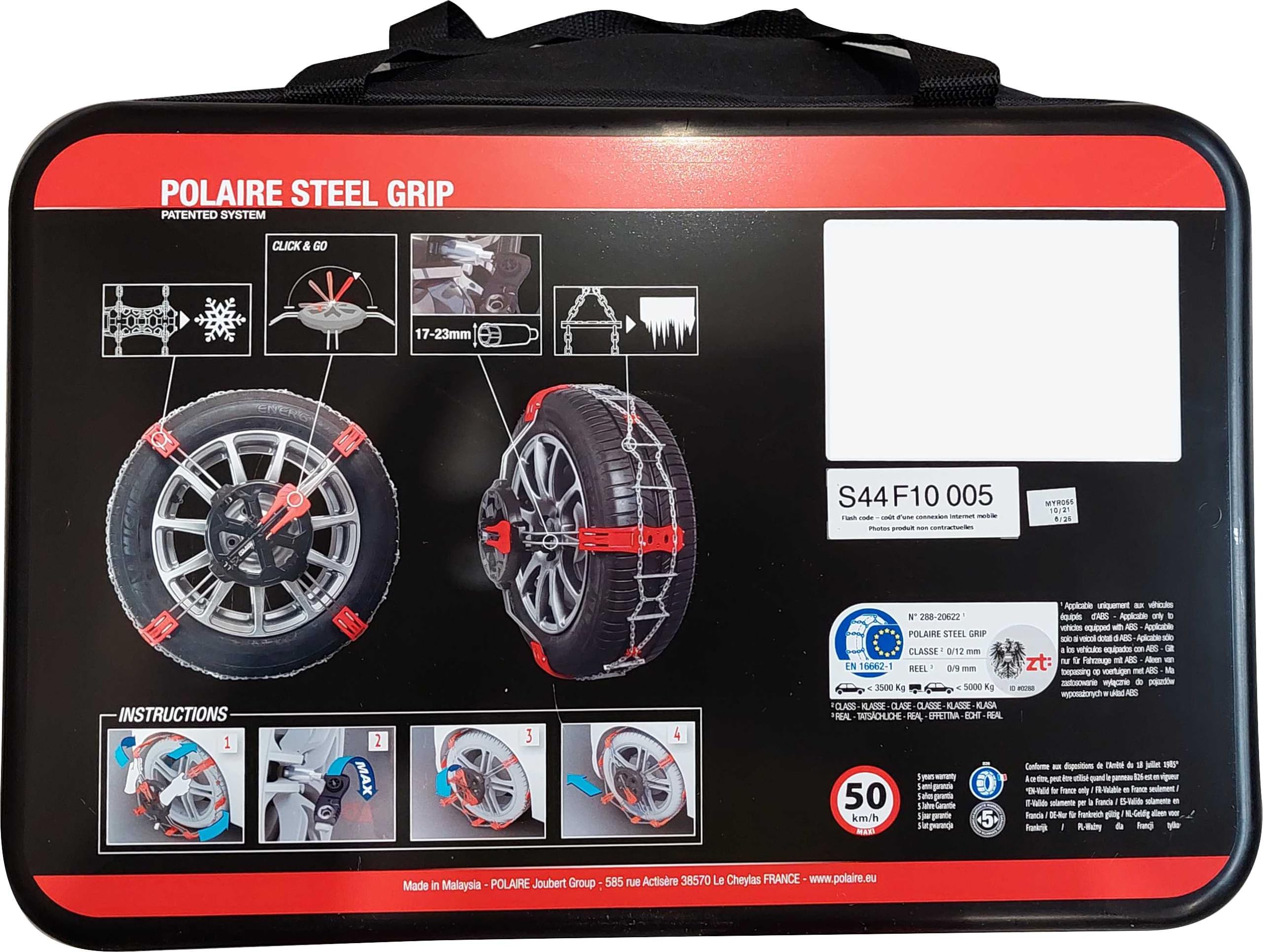 Catene da neve frontali Polaire Steel Grip V2.0 n°110 (la coppia)