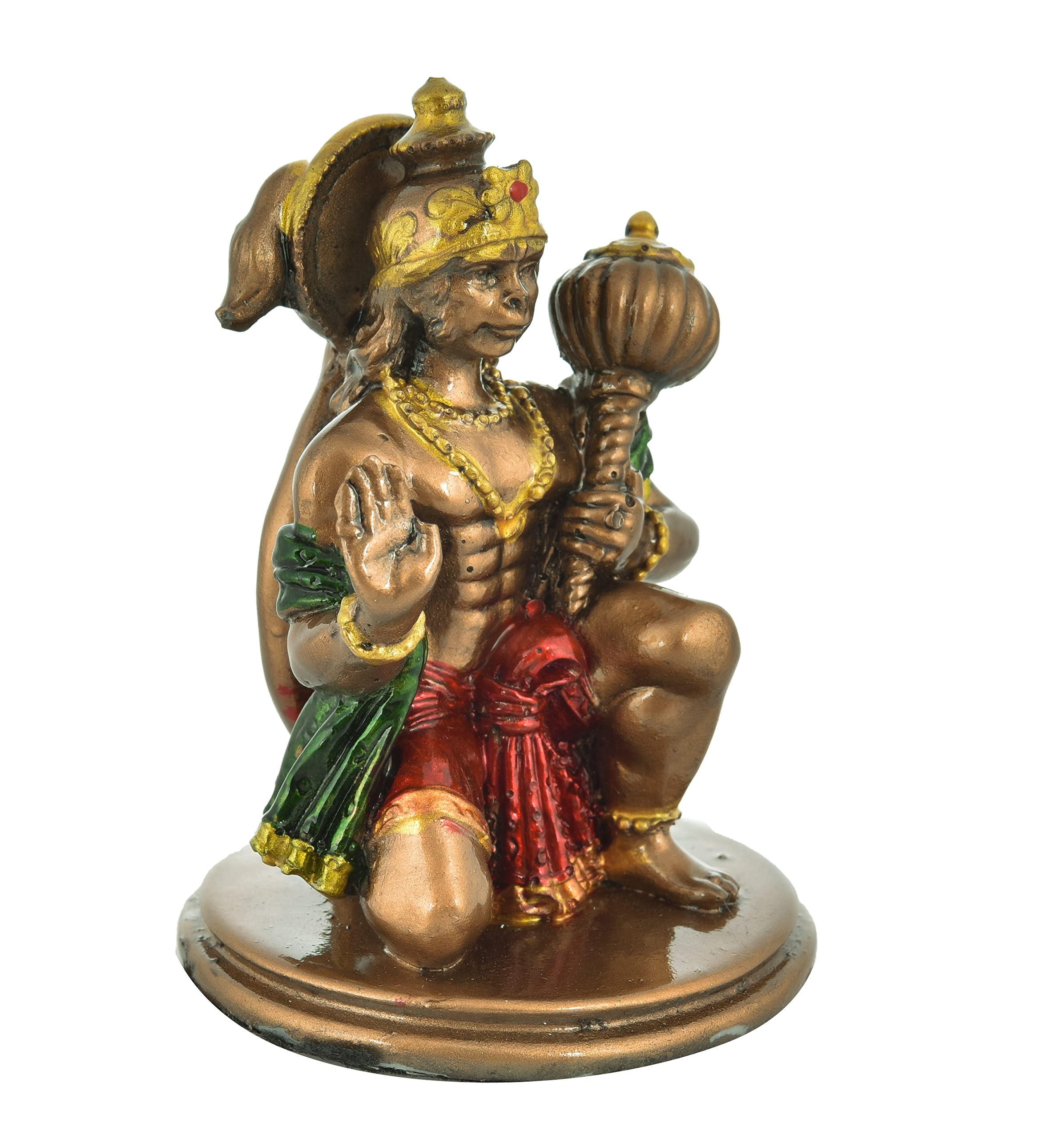 Archna Handicraft Polyresin Hanuman Ji Murti for Pooja Room Sculpture Idol Staute for Home Decor (3x2) - Image 4 thumbnail