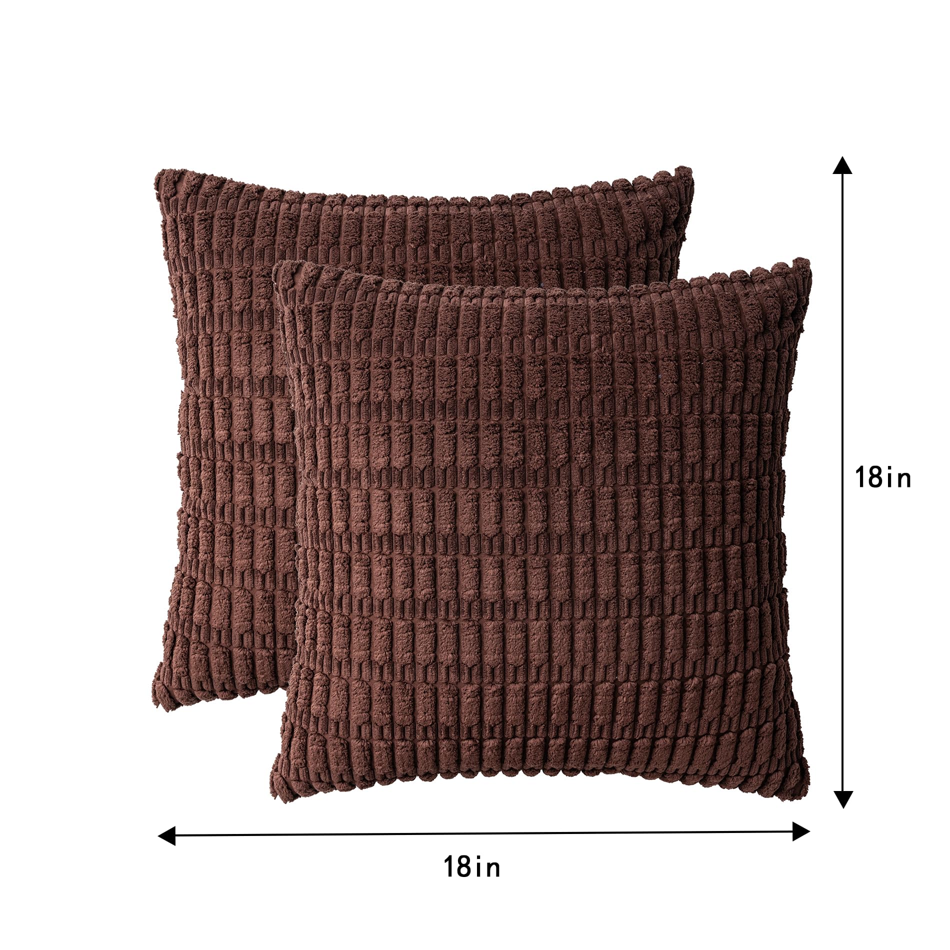 Set di 2 cuscini in velluto multicolore 45 x 45 cm motivo naturale Sumac