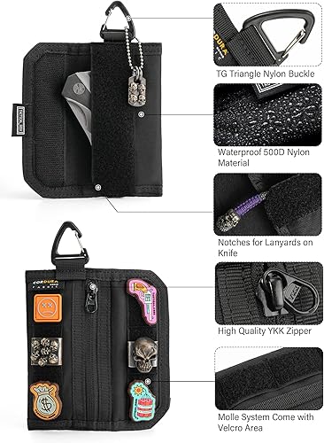 Miniatura 2 de TACTICAL GEEK - Organizador de bolsa de almacenamiento A2 M EDC, monedero de nailon, bolsillo de almacenamiento EDC multiusos, organizador de