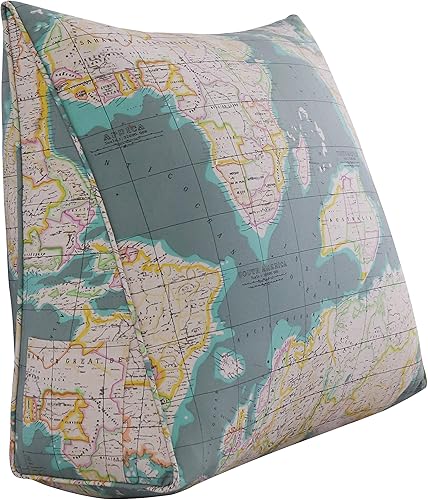 Miniatura 7 de Almohada ergonómica de lectura para reposo en cama, respaldo triangular para cabecero para sentarse en la cama, posicionamiento en la cama, soporte