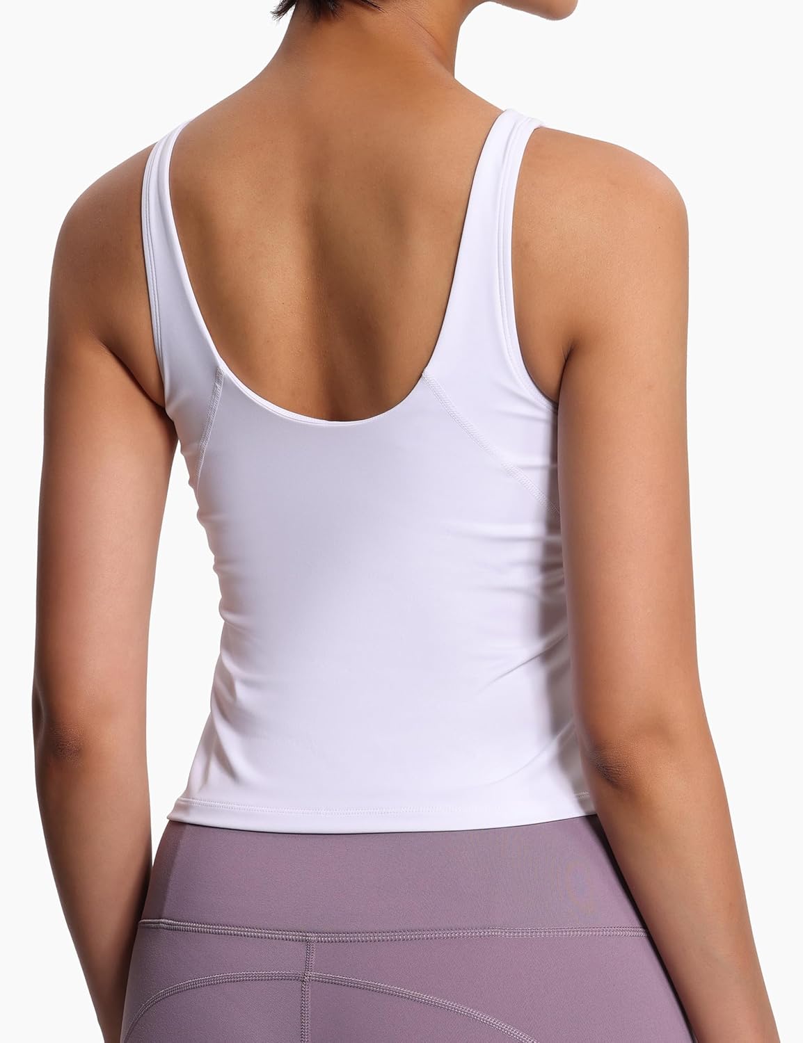 Dragon Fit Women's Padded Workout Tank Tops Fitted Wirefree Longline Sports Bra for Gym Yoga - Image 2