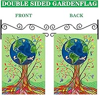 Vista 4 de Banderas de jardín de arpillera de doble cara
