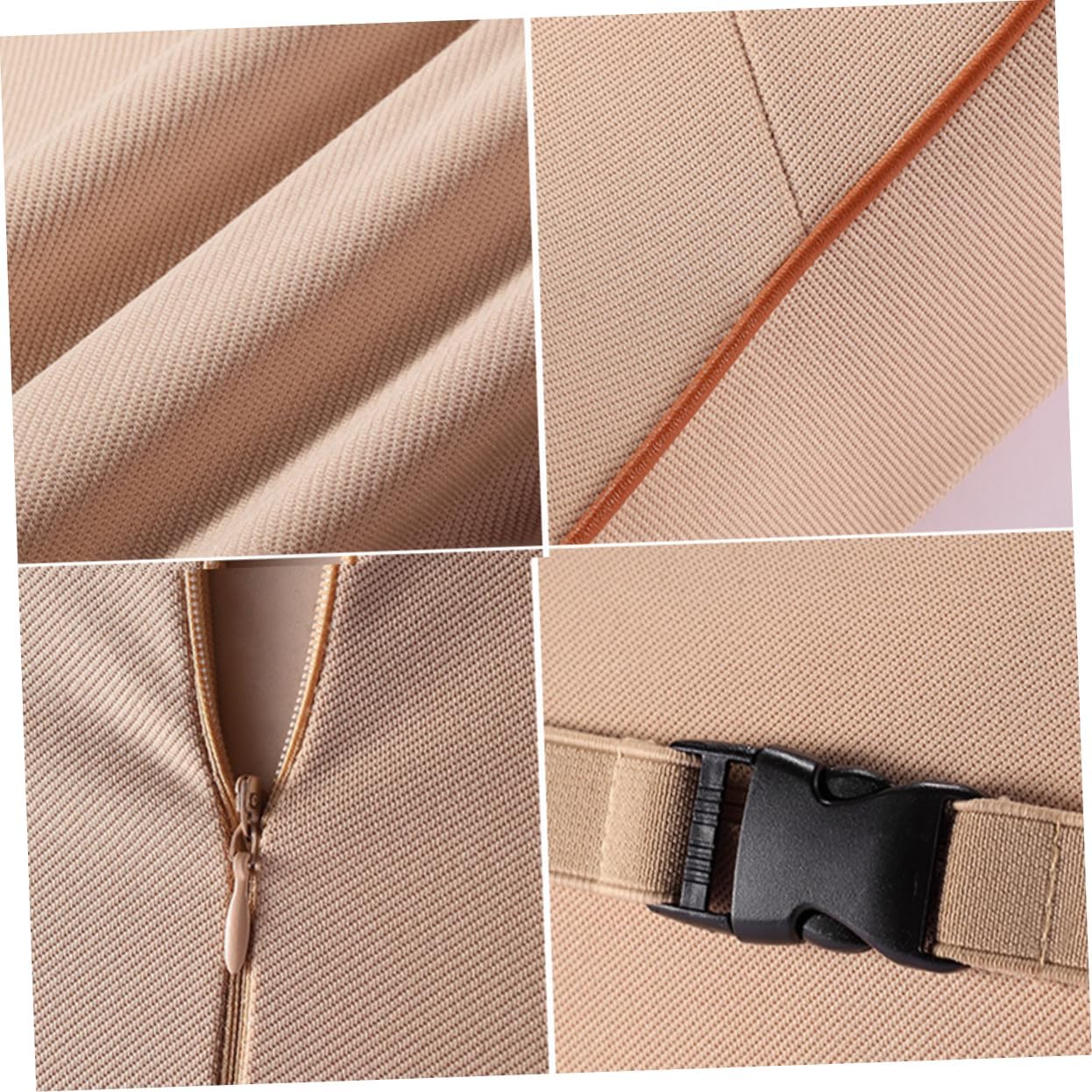 Car Headrest Pillow Neck Support Cushion Memory Foam Neck Protector for Car Seats Ergonomic Design for Comfortable Travel Beige