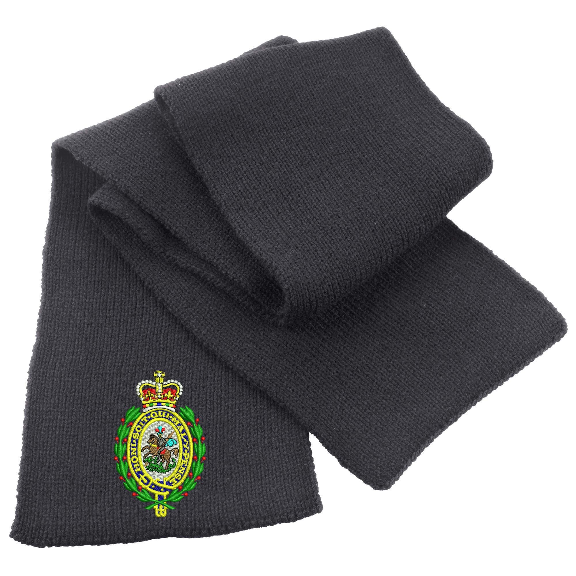 Pineapple Joe's Royal Regiment of Fusiliers Heavy Knit Scarf - Charcoal