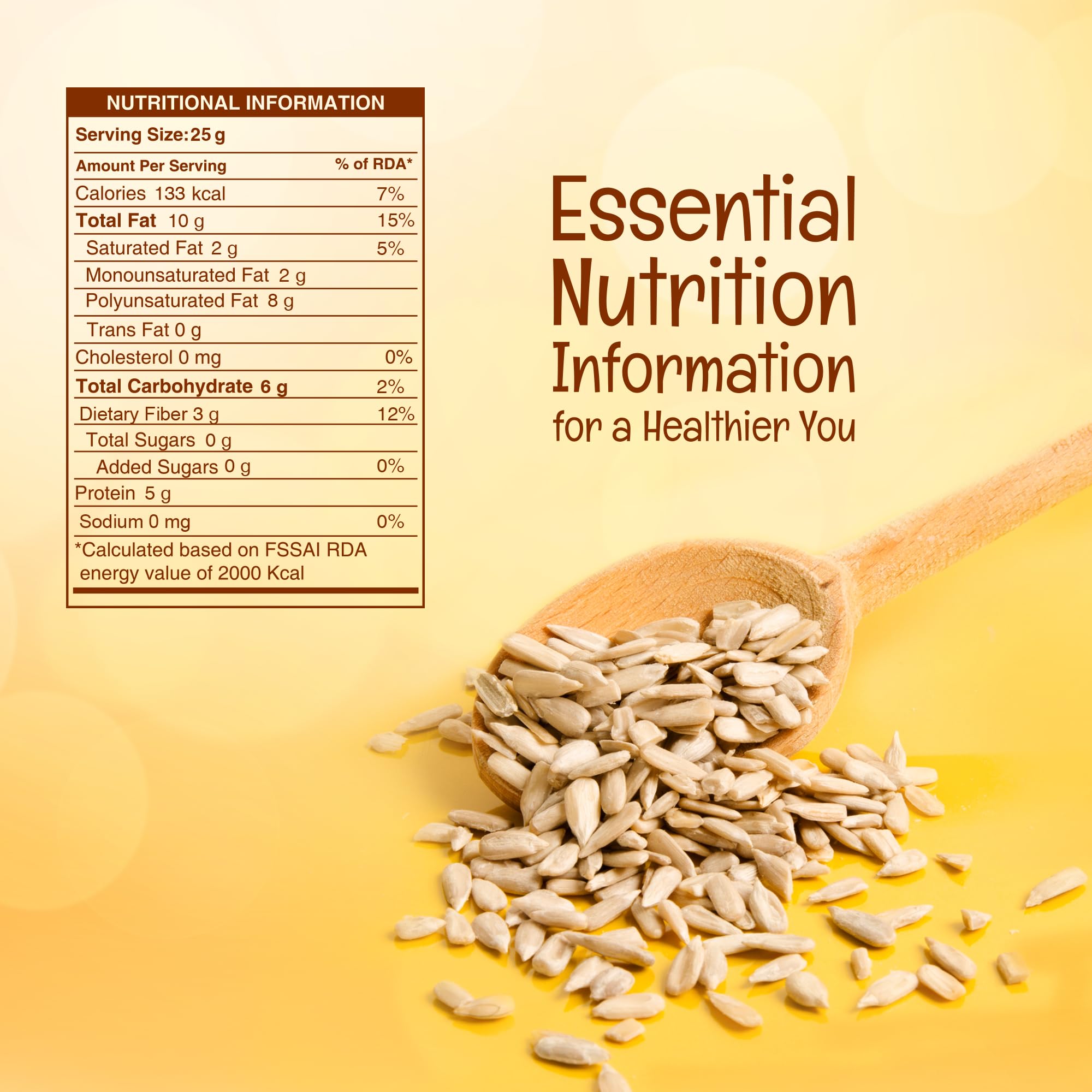 Pureheart Premium Raw Sunflower Seeds for Eating 250 gm - Protein, Fibre and Antioxidants Rich Superfood for Heart Health, Immune Support, Healthy Diet Snack 4